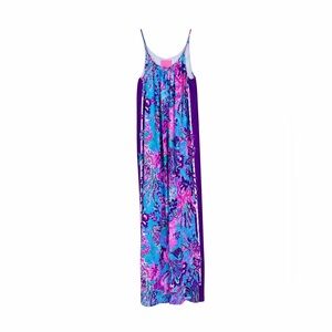 Lilly Pulitzer Hazelyn Maxi‎ Dress Snoba Duba Doo Turquoise Small